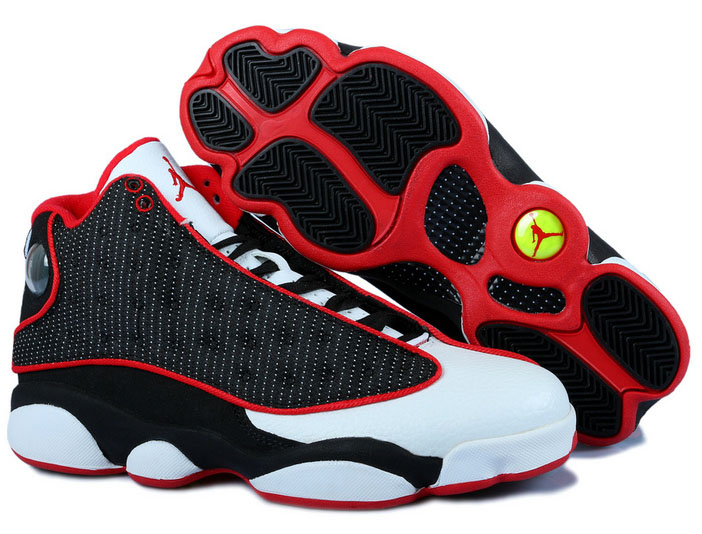 Air Jordan Retro 13 Black White Red Outlet Store